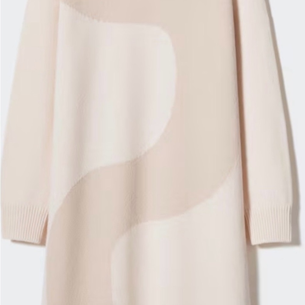 Uniqlo × Marimekko 100% Lambswool Knit Dress like new sz S